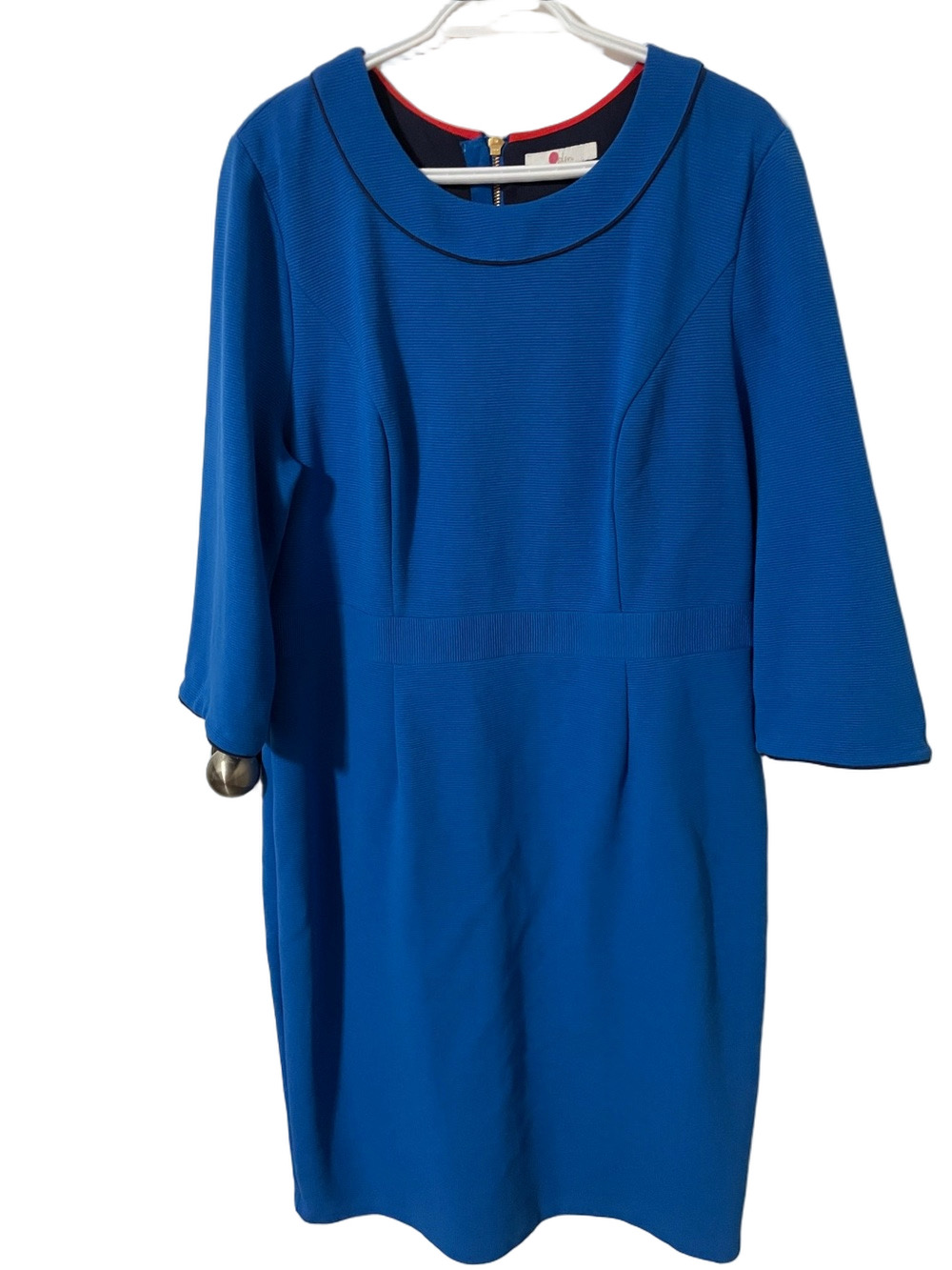 Boden 3/4 Length Sleeve Blue Dress Size 18L